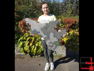 Карта Амурской области 1,0 х 0,75 м