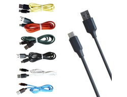 Кабель USB Ugetus RC14 Type-C силиконовый 1000mm (Black)  50pcs