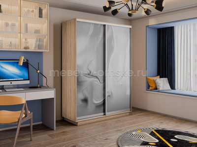 Шкаф-купе Дуо-Фото (Шелк) 1200*450*2200