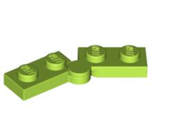 Hinge Plate 1 x 4 Swivel 2429 / 2430, Lime (2429c01 / 6380290 / 6416707)