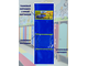 Кармашек на шкафчик Покетун прозрачный синий, 25*77 см