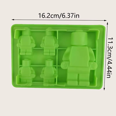 Силиконовая форма "Лего-человечки", 5 ячеек
