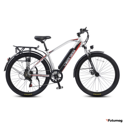 Электровелосипед WHITE SIBERIA CAMRY ALLROAD 500W матовый серебристый