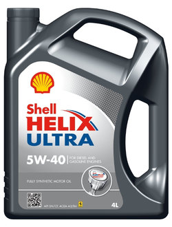 Масло моторное SHELL Helix Ultra 5W40 4л синт.