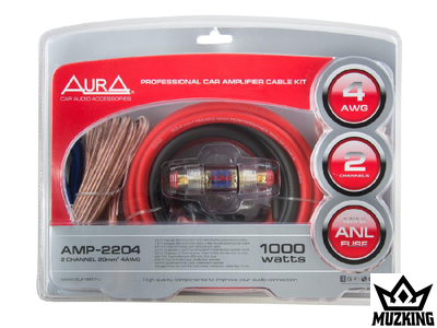 Комплект проводов 4-х канальных AURA AMP-2204