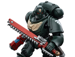 Сержант-интерцессор Темных Ангелов (Warhammer 40k) - КОЛЛЕКЦИОННАЯ ФИГУРКА 1/18 Dark Angels Intercessors Sergeant Caslan (JT4966) - JOYTOY