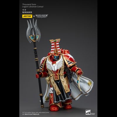 Библиарий-консул Тысячи Сынов (Warhammer Horus Heresy) - КОЛЛЕКЦИОННАЯ ФИГУРКА 1/18 Thousand Sons Legion Librarian Consul (JT6083) - JOYTOY