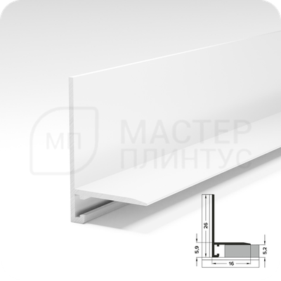 Антиплинтус Лука Апл 02.2700.016 Белый