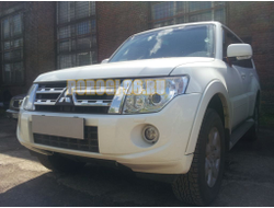 Защита радиатора Mitsubishi Pajero IV 2011-2014 black PREMIUM