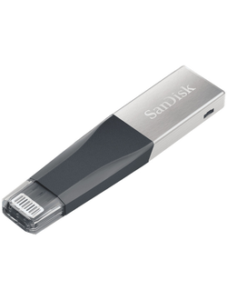 Флеш-память SanDisk iXpand Mini, 32Gb, USB 3.0, Lightn, SDIX40N-032G-GN6NN