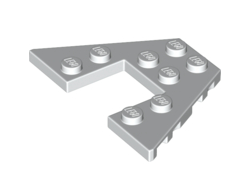 Wedge, Plate 4 x 6, White (47407 / 6003065 / 6253896 / 6275498)
