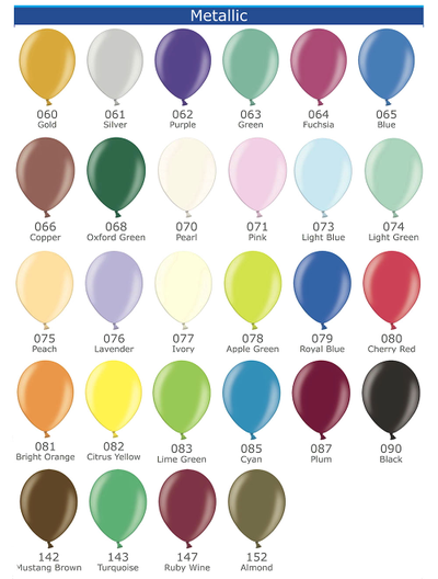 Воздушные шары "Ассорти" (металлик)
