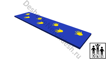 Мягкий развивающий модуль Коврик «Ладошки» большой