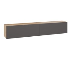 Детская ПОРТО - Шкаф навесной Яблоня Беллуно/Графит софт