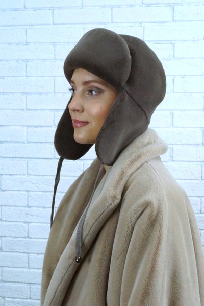 Ушанка "Каникулы" цвет какао