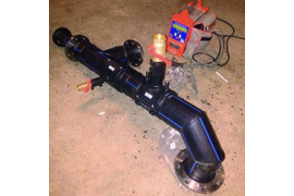 Выездная сварка полиэтил. труб электросварными фитингами