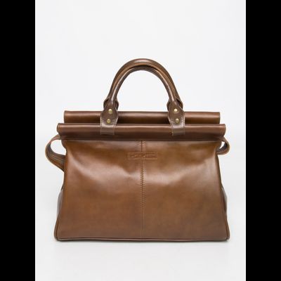 Кожаный саквояж Monvalle Premium brown (арт. 4046-63)