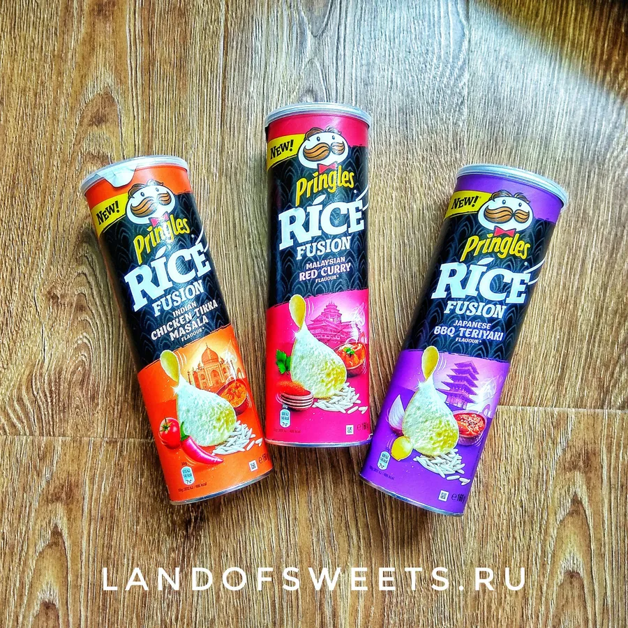 Лимитированная линейка чипсов Pringles Rice с яркими азиатскими вкусами