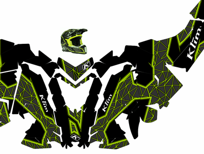 Наклейки на снегоход  Polaris Axys 2016 2017 2018 2019 #1491