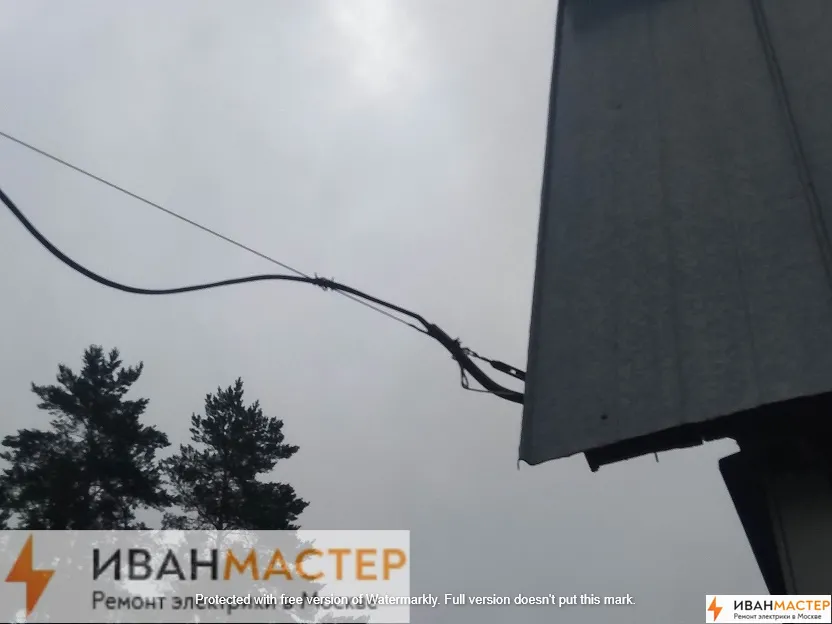 Установка электросчетчика на столб