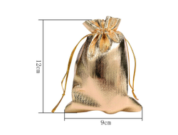 МЕШОЧЕК ДЛЯ ПОДАРКОВ - 12*9см - ЗОЛОТО
