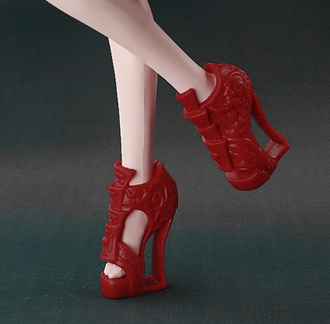 Бордово-красные туфли. (1582)