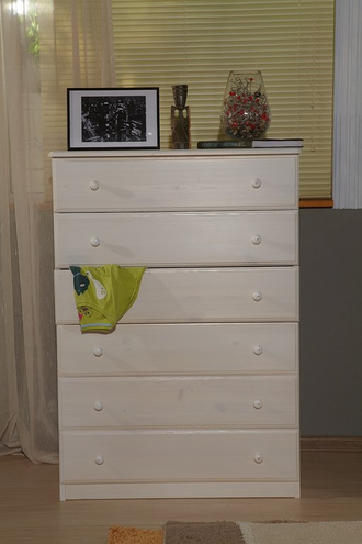 КОМОД КЛАССИК №3 высокий ИЗ МАССИВА СОСНЫ шесть ящиков 82 Х 45 Х 116 СМ