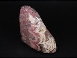 РЕДКОСТЬ! Родохрозит, крупный полированный коллекционный образец, Аргентина (114*100*60 мм, 1122 г) №18441