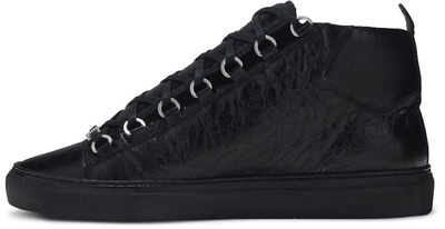 Зимние кеды Balenciaga Arena High Shiny Black Winter