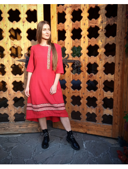 Платье косоворотка "Слава"