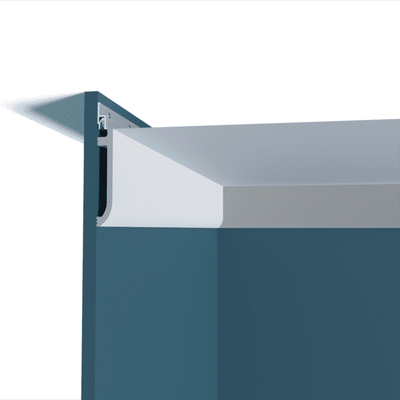 Плинтус напольный Перфект Plus P152, из дюрополимера, влагостойкий, под покраску, 2 метра