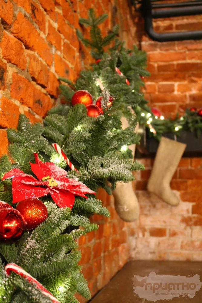 Новогоднее оформление лофта