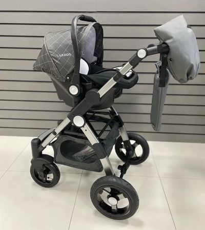 Детская коляска 3 в 1 Luxmom 600G Клетка