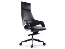 Кресло Aura FK005-A Чёрный (A8) натуральная кожа 68*68*122-128