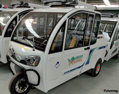 Трицикл GreenCamel Шторм Пикап (60V 1500W) кабина, кузов, понижающая 52 Ah