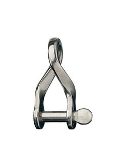 Скоба такелажная изогнутая из нержавеющей стали 316 Ronstan RF627 4,0мм 23х9,0мм 600-800кг с винтовым пальцем