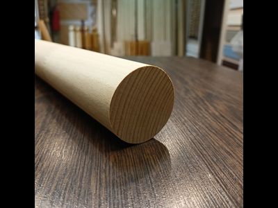 Круглый поручень из бука, диаметр 50 мм к/л