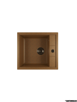 Мойка из искусственного мрамора MIXLINE ML-GM28 прямоугольная отверстие справа 445*500*190мм