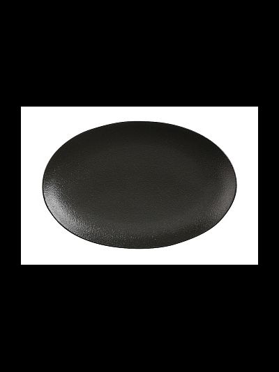 Тарелка овальная Икра черная, 25х16 см