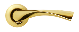 Дверные ручки Rucetti RAP 1 SG/GP Цвет - Матовое золото/золото