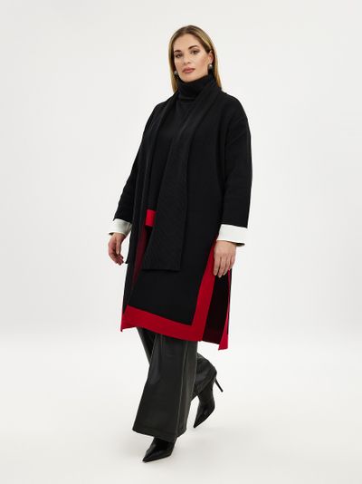 Кардиган вязанный чёрного цвета