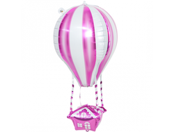 Воздушный шар фольгированный "Аэростат. Розовый"