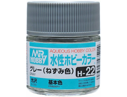 Mr. Hobby: Краска акриловая H22 "Gray Gloss"