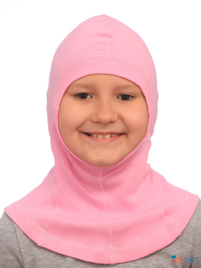 Шапка-шлем 23301-02 95%хлопок 5%лайкра, ярко-розовый 44-46