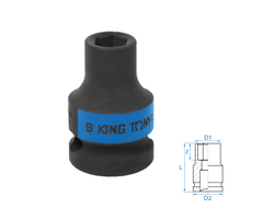 Головка торцевая ударная шестигранная 1/2", 09 мм KING TONY 453509M
