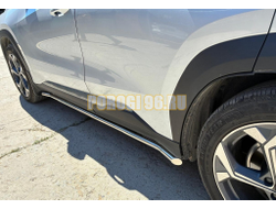 Защита штатного порога Папа Тюнинг d42 для Geely Atlas 2023-
