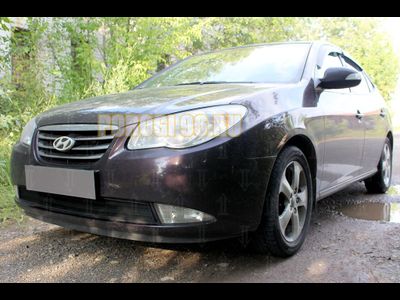 Защита радиатора Hyundai Elantra IV (HD) 2006-2010 black