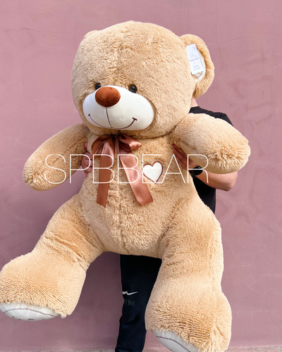 Большой плюшевый медведь 160 см кремовый Феликс