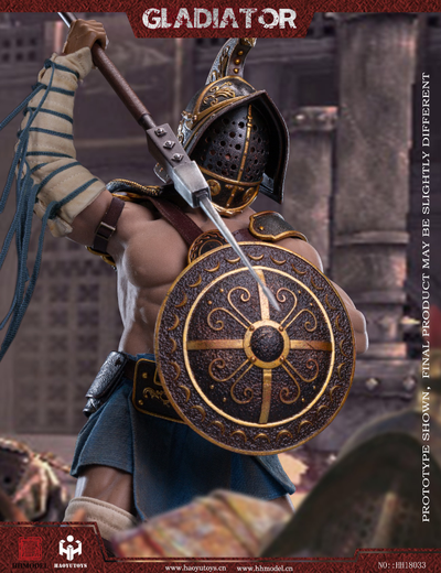 Фракиец, римский гладиатор - Коллекционная ФИГУРКА 1/6 Imperial Army Hunting Ground Fighter Hoplomachus (HH18033) - HHMODEL x HAOYUTOYS