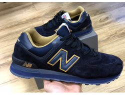 КРОССОВКИ NEW BALANCE 574 BLUE/GOLD